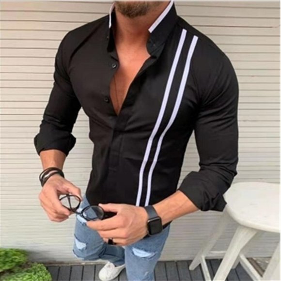 2019 Autumn Men's Casual Fashion Long-sleeved - Picture 2 of 3